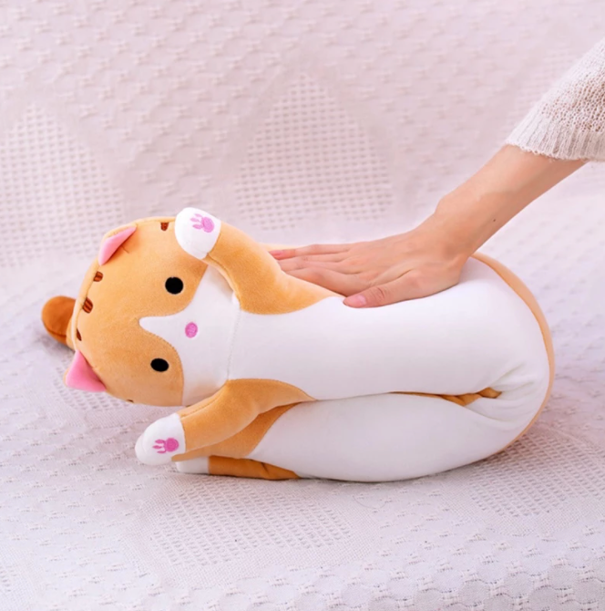 KAWAII CUTE CAT LONG PLUSH PILLOW