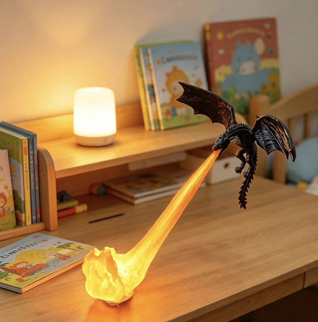 Dragon Breath Flame Night Light Décor