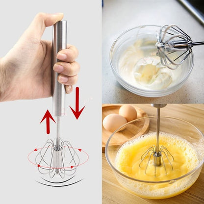 🔥Last Day Promotion-49%OFF-Stainless Steel Semi-Automatic Whisk