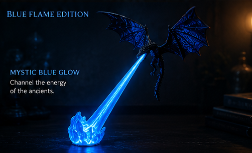 Dragon Breath Flame Night Light Décor