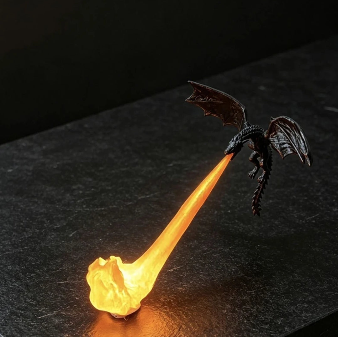 Dragon Breath Flame Night Light Décor