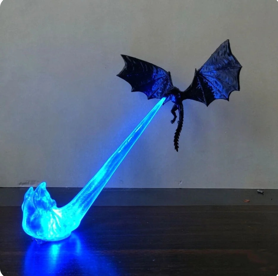 Dragon Breath Flame Night Light Décor
