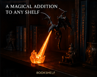 Dragon Breath Flame Night Light Décor
