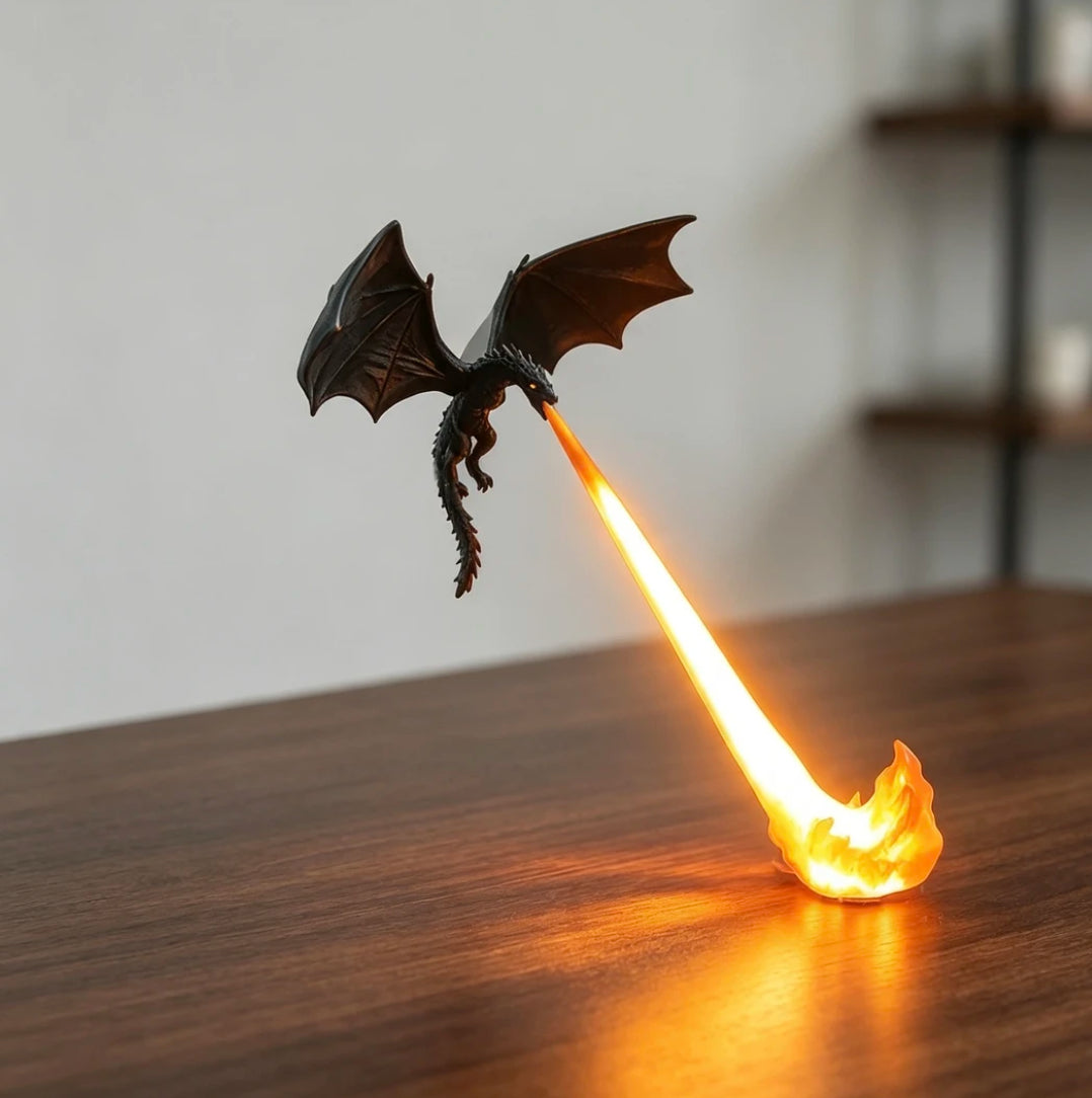 Dragon Breath Flame Night Light Décor