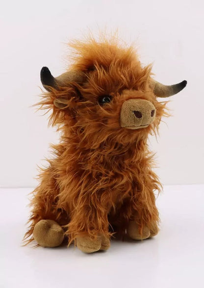(🎁2023-Christmas Hot Sale🎁)🐂Eco-Friendly Scottish Highland Cow Soft Plush Toy
