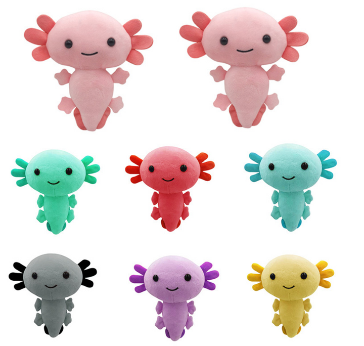 6 Different Colors Adorable Axolotl Plushies
