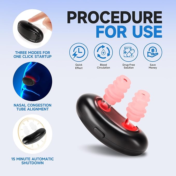 Red Light Nasal Therapy Instrument for Rhinitis and Sinus Relief