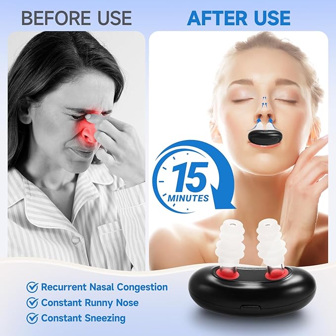 Red Light Nasal Therapy Instrument for Rhinitis and Sinus Relief