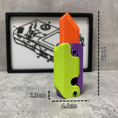 3D Print Carrot Knife Toy Gift(No Blade)