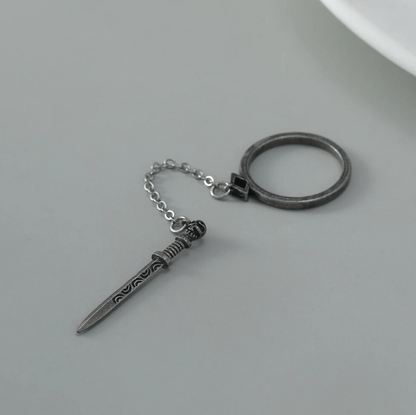 Stainless Steel Goth Sword Ring