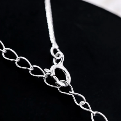 Sterling Silver Cat On The Moon Necklace