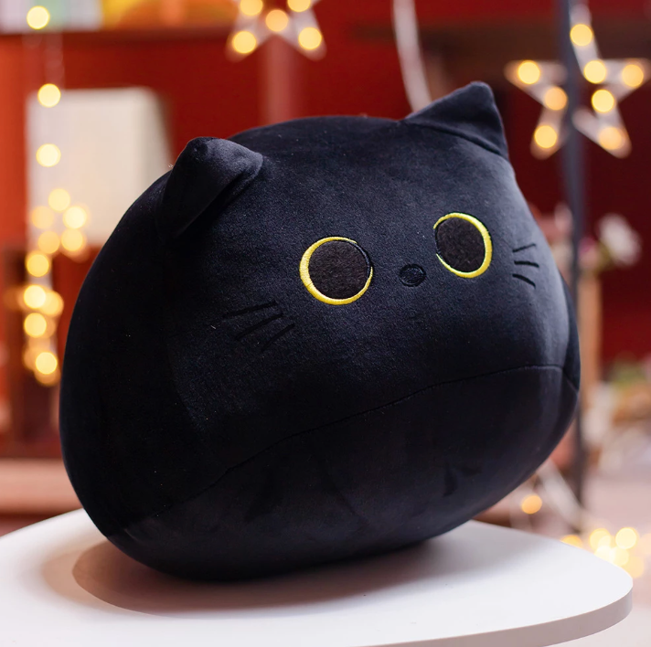 Kawaii Anime Black Cat Soft Plush