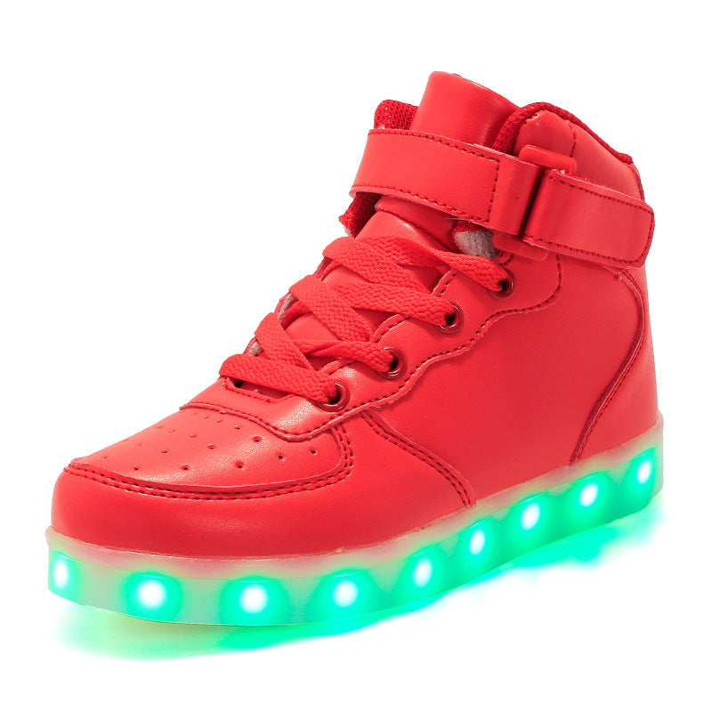 LUMINESCENT HIGH-TOPS SNEAKERS