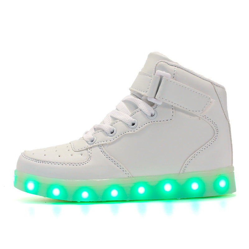 LUMINESCENT HIGH-TOPS SNEAKERS
