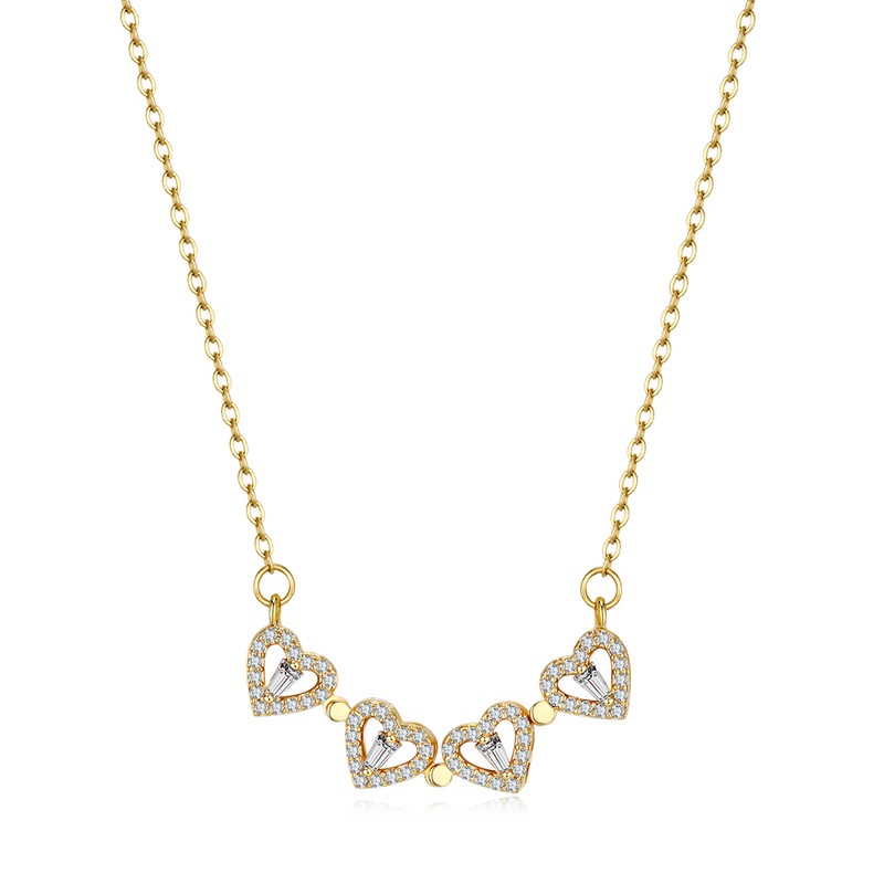 Clover Hearts Necklace