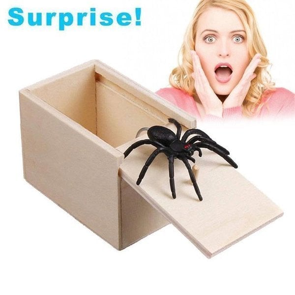 (🎁2023-Christmas Hot Sale🎁) Super Funny Crazy Prank Gift Box Spider 🎁Special gifts for friends/family!