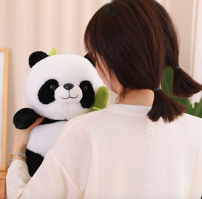 Panda Plush in a bamboo