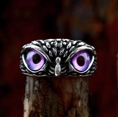Adjustable Eyes Owl Ring