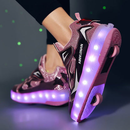Skate Roller (For teenager with LED light, 2 wheels)